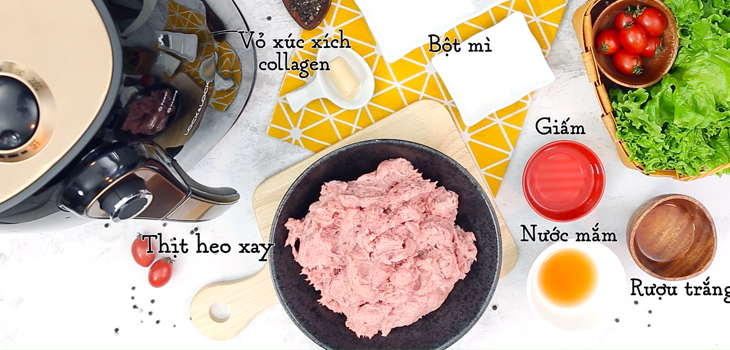 Cách làm xúc xích không cần vỏ collagen đơn giản tại nhà