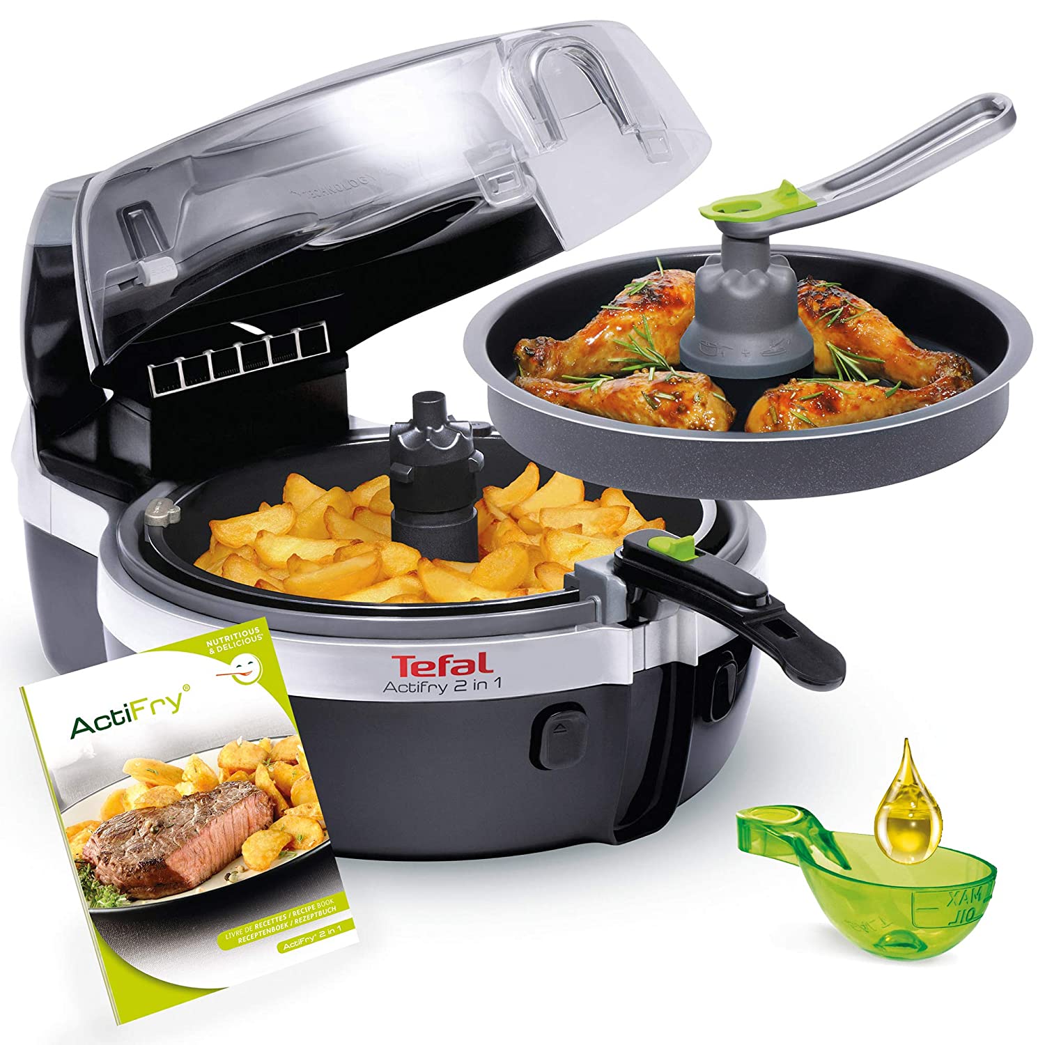 Nồi chiên không dầu Tefal 2 tầng YV9601