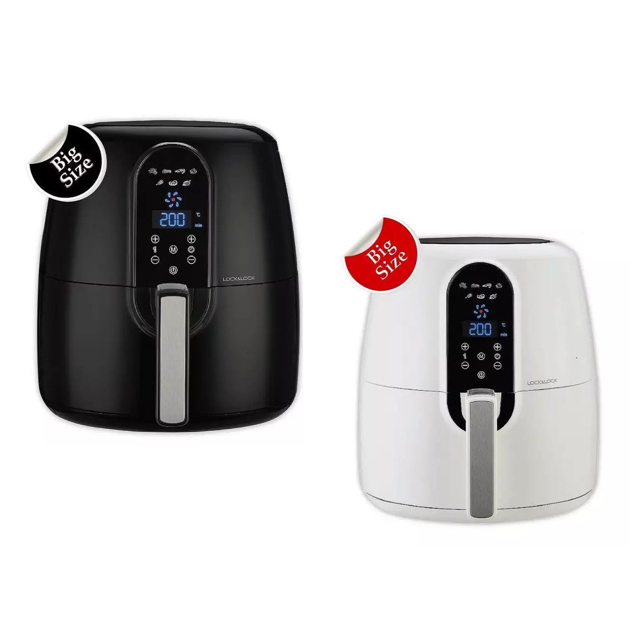 Nồi chiên không dầu Lock&Lock Jumbo Digital Eco Fryer 5.2L