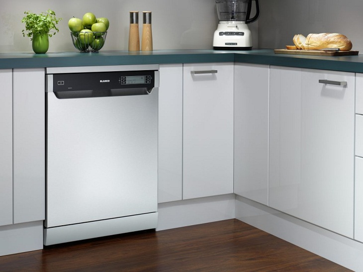 Thiết kế tủ bếp có máy rửa bát cho không gian hiện đại