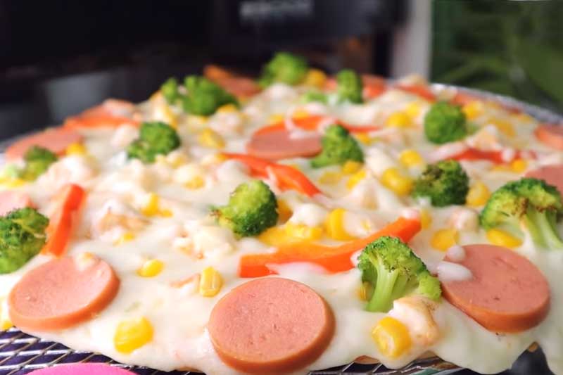 Cách làm bánh pizza bằng nồi chiên không dầu